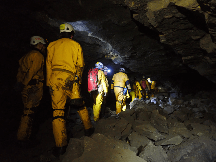 Mountain Rescue down in the mines.